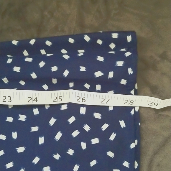 Women's Polka Dot Skirt Set Blue & White  Size 24W - Picture 7 of 8